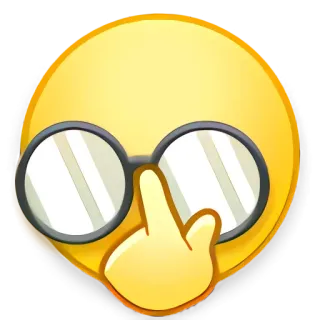 🦇 nerd emoji whatsapp sticker