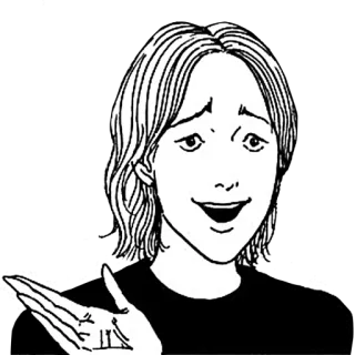 😊 persona, expresión, ilustración, cara, dibujo animado whatsapp sticker