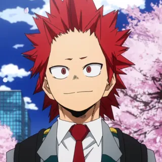 📚 Eijiro Kirishima My Hero Academia anime, kirishima, eijiro kirishima, my hero academia, character, red hair telegram sticker