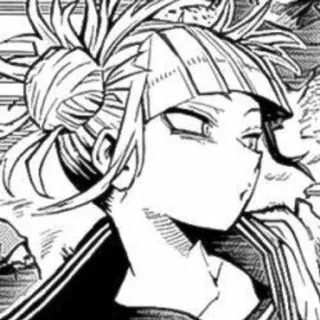 ❔ Himiko Toga My Hero Academia 애니메이션, 만화, 나의 히어로 아카데미아, 토가 히미코, 빌런 telegram sticker