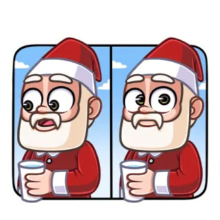 😳 Santa Claus babbo natale, natale, cartoni animati, vacanze, divertente whatsapp sticker