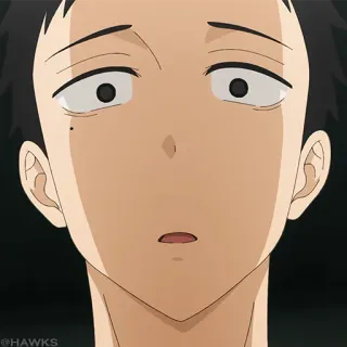 🎎 Anime, Visage, Expression, Choqué, Inquiet telegram sticker