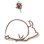 😢 @Rinslifee bực bội, kiệt sức, hoạt hình, phim hoạt hình, nằm, buồn telegram sticker