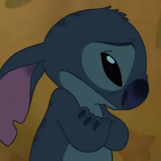 ❣️ Stitch Lilo & Stitch disney, smutny, słodki, obcy, niebieski telegram sticker