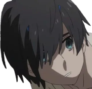 😠 Hiro Darling in the Franxx Anime, Hiro, Darling in the Franxx, Personagem telegram sticker