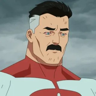 🌐 Omni-Man Invincible Superheld, Viltrumit, mächtig, unbesiegbar, Cartoon telegram sticker