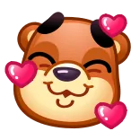Bear Emoji telegram emojis 🥰