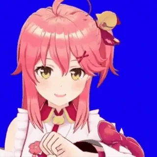 👎 Sakura Miko Hololive anime, girl, vtuber, miko, sakura telegram sticker