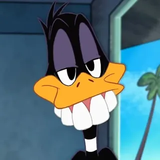🥕 Daffy Duck dibujos animados, Looney Tunes, Daffy Duck, animación, personaje telegram sticker