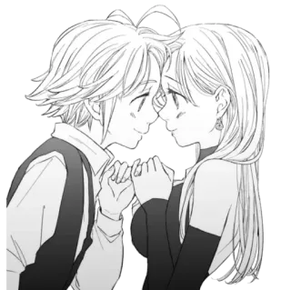 💕 Anime, Paar, Liebe, Romantik telegram sticker