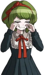 🌟 piangere, triste, anime, ragazza, personaggio, lacrime telegram sticker