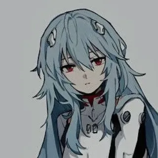 🌊 Rei Ayanami Neon Genesis Evangelion เรย์ อายานามิ, อีวานเกเลียน, อนิเมะ, ตัวละคร, มังงะ, ผู้หญิง, EVA telegram sticker