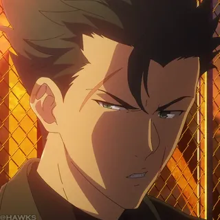 💥 @HAWKS anime, personagem, retrato telegram sticker