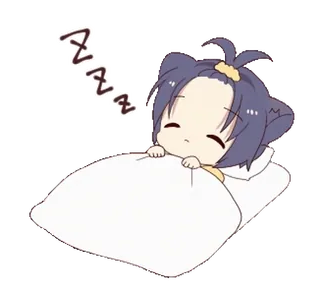 💤 zzzzz sleep, anime, cute, kawaii, sleeping, chibi telegram sticker