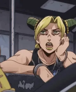 🤮 Jolyne Cujoh JoJo's Bizarre Adventure อนิเมะ, มังงะ, โจโจ้, โจลีน, สโตนโอเชียน telegram sticker