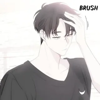 🍢 BRUSH Anime, Manga, Chłopak, Czesanie włosów, Pielęgnacja telegram sticker