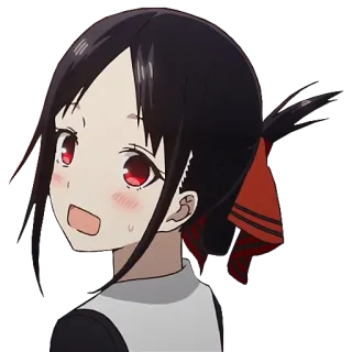 😧 Kaguya Shinomiya Kaguya-sama: Love Is War Аниме, Кагуя-сама, Любовь это война, Кагуя Синомия, Каваи, Милый, Аниме Девушка telegram sticker