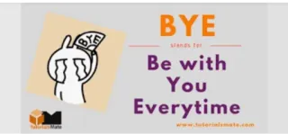 😎 BYE stands for Be with You Everytime bye, goodbye, acronym, cartoon, crying, farewell, emotional telegram sticker