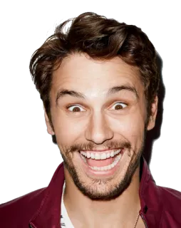 James Franco by @kuraitsuki telegram stickers