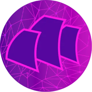 🛳 Logo, Abstrait, Formes, Violet, Géométrique whatsapp sticker
