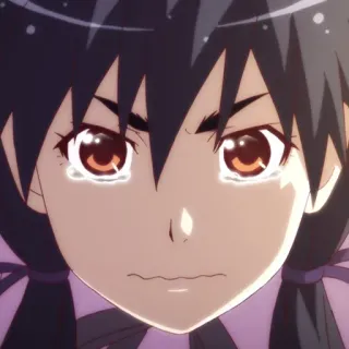 😢 Anime, Llorando, Triste, Chica, Manga, Lágrimas telegram sticker