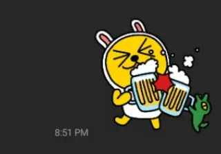 😮‍💨 Dessin animé, Bière, Boire, Fête, Alcool, Drôle whatsapp sticker