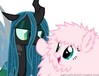 👆 Queen Chrysalis My Little Pony ASKFLUFFLEPUFF.TUMBLR.COM Kucyk, Chrysalis, MLP, Kreskówka telegram sticker