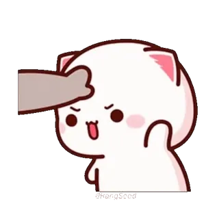 😡 生气, 猫, 可爱, 卡通, 烦躁 whatsapp sticker