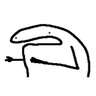 🙄 sticker, cartoon, figur, geste, strichmännchen, beleidigend telegram sticker