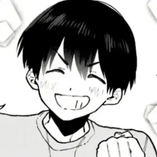 ❄️ 애니메이션, 소년, 만화, 캐릭터, 미소, 행복 telegram sticker