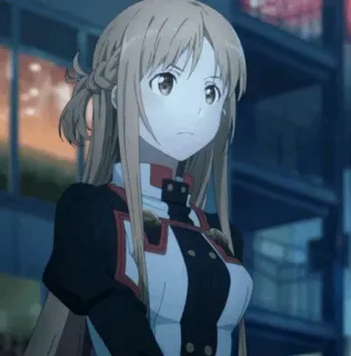 💞 Asuna Yuuki Sword Art Online anime, sword art online, asuna yuuki, character, fictional character whatsapp sticker