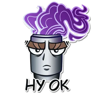 😕 НУ ОК cartoon, gezicht, uitdrukking, russisch, nou ok telegram sticker