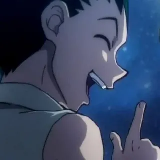 😄 Gon Freecss Hunter x Hunter anime, Gon, Hunter x Hunter, middle finger telegram sticker
