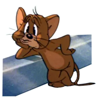 ❤️ Jerry Mouse Tom and Jerry dibujos animados, ratón, personaje, clásico, divertido, lindo telegram sticker