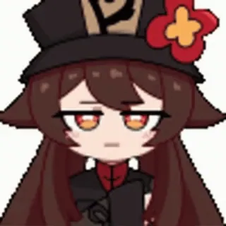 😐 Hu Tao Genshin Impact Anime, Genshin Impact, Hu Tao, Videojuego, Chibi, Lindo, Chica whatsapp sticker