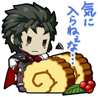 😤 気に入らねえな… Anime, Manga, Lucu, Chibi, Makanan, Bolu Gulung telegram sticker