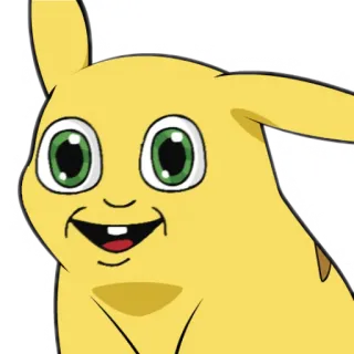 😃 Pikachu โปเกมอน, การ์ตูน, ตลก, มีม, ปิกาจู telegram sticker