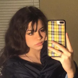 💞 Selfie, Mujer, Chica, Morena, Retrato, Teléfono, Cuadros telegram sticker