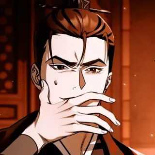 💐 Manhwa, Anime, Asiático, Personagem, Expressão, Roupa tradicional whatsapp sticker
