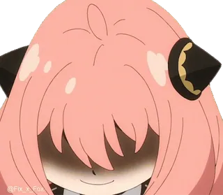 😈 Anya Forger Spy x Family Anime, Anya, Spy x Family, süß, Cartoon whatsapp sticker