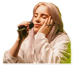 😴 Billie Eilish певец, Билли Айлиш, музыка, поп, музыкант telegram sticker