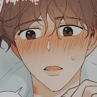 🌟 anime, manga, character, boy, blush, cute telegram sticker