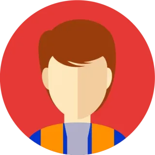 😙 头像, 资料, 人物, 卡通, 男性, 图标 telegram sticker