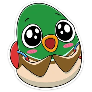 🥺 anatra, cartone animato, animale, kawaii, carino, emoji, adesivo whatsapp sticker