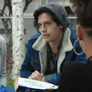 ➖ Jughead Jones Riverdale Jughead, Riverdale, Cole Sprouse, série ado, série TV telegram sticker