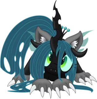 😸 Queen Chrysalis My Little Pony: Friendship is Magic Pônei, Rainha, Chrysalis, Monstro, Changeling, My Little Pony telegram sticker