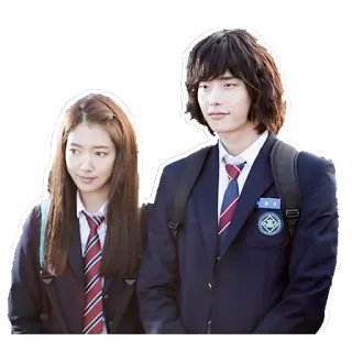 😊 Uniforme scolaire, Étudiants, Couple, Drama coréen, Asiatique telegram sticker
