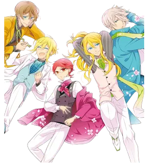 😚 Animé, Manga, Dessin animé, Illustration, Groupe, Personnages, Art whatsapp sticker