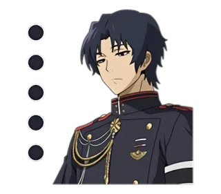 😑 Anime, Militär, Uniform, Charakter, Ernst telegram sticker