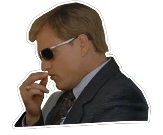 😷 мужчина, солнцезащитные очки, серьезный, портрет, думающий telegram sticker